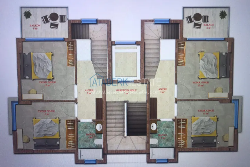 Купить дешево Новый бутик-комплекс в районе Кестель рядом с морем 3 