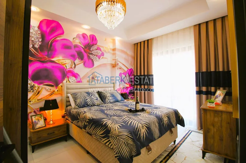 Приобрести Квартира 1+1 меблированная в комплексе с богатой инфраструктурой, район Махмутлар – Алания 9 