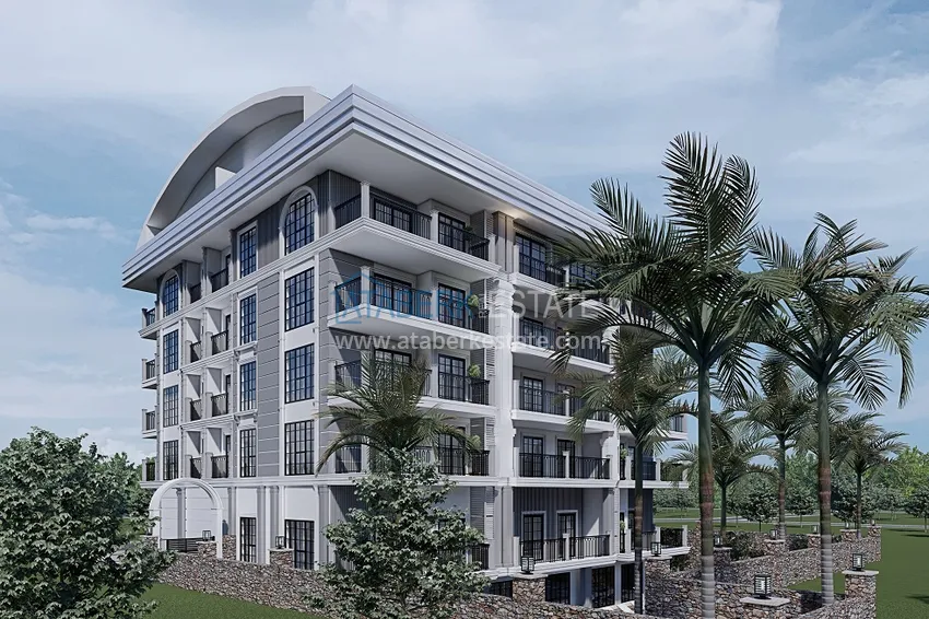 Новый проект резиденции в центре Алании – 100 метров от пляжа Кейкубат 8 