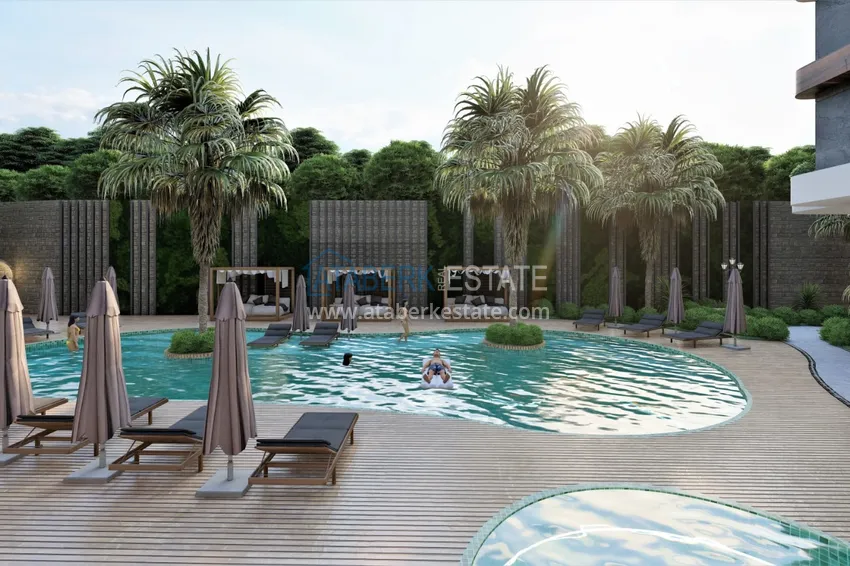 Новый инвестиционный проект жилого комплекса в Авсалларе с закрытой благоустроенной территорией 9 