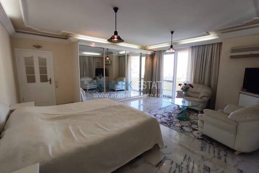 Приобрести Пентхаус-дуплекс 4+1 меблированный с видом на море, горы и историческую крепость, центр Алании 9 