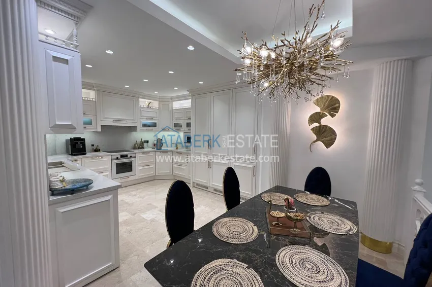 Приобрести Видовая двухэтажная вилла с роскошной мебелью и видом на море, район Махмутлар – Алания 10