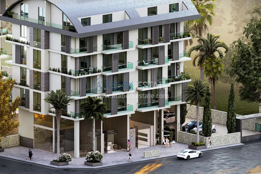 Новый проект жилого комплекса комфорт-класса в 280 метрах от моря – Алания, Каргыджак 10 