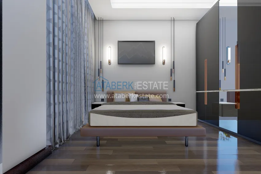 Приобрести Новый проект резиденции сегмента комфорт в центре Алании, район пляжа Клеопатра 9 