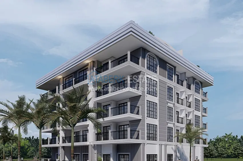 Новый проект резиденции в центре Алании – 100 метров от пляжа Кейкубат 9 