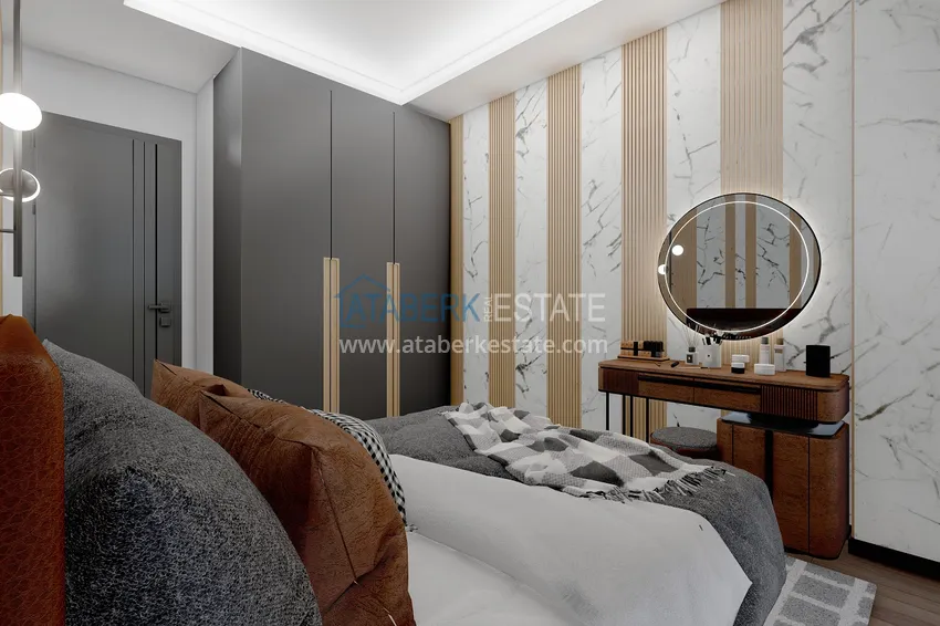 Приобрести Новый проект резиденции в центре Алании – 100 метров от пляжа Кейкубат 14 