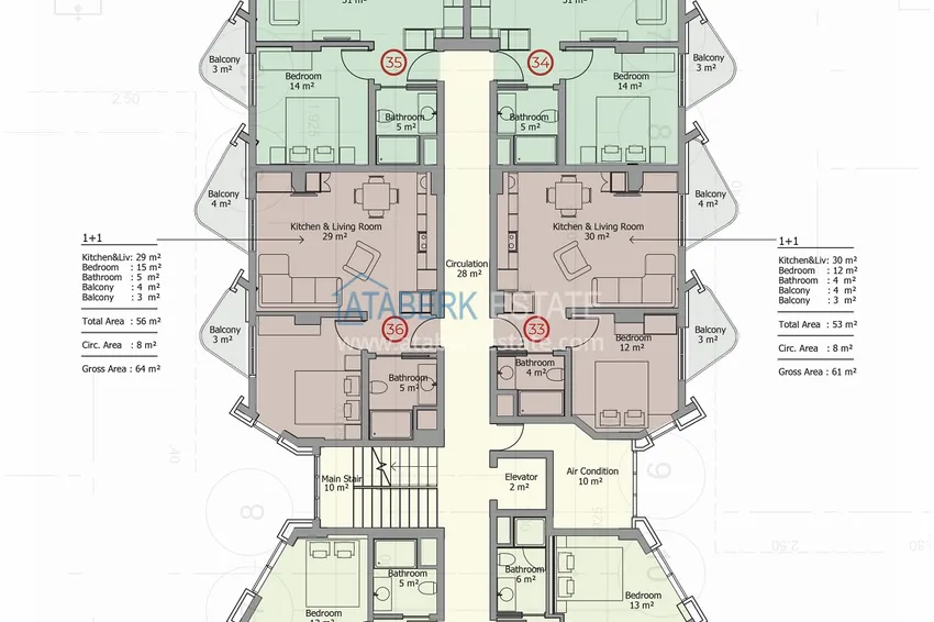 Купить дешево Жилой комплекс премиум-класса на первой береговой линии в районе Махмутлар, Алания 5 