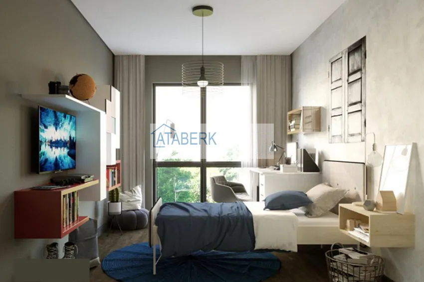 Приобрести Квартира 5+1 в жилом комплексе на стадии строительства Мезитли-Мерсин 32 