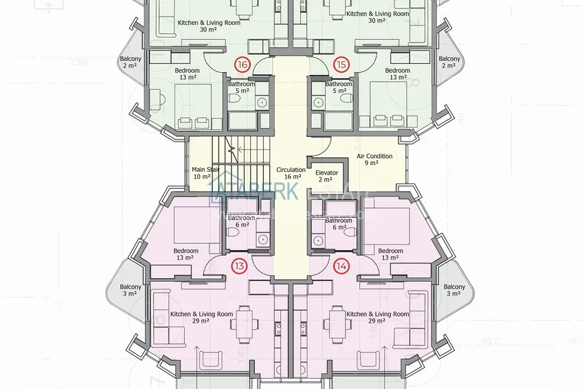 Купить дешево Жилой комплекс премиум-класса на первой береговой линии в районе Махмутлар, Алания 11 