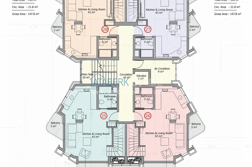 Купить дешево Жилой комплекс премиум-класса на первой береговой линии в районе Махмутлар, Алания 14 