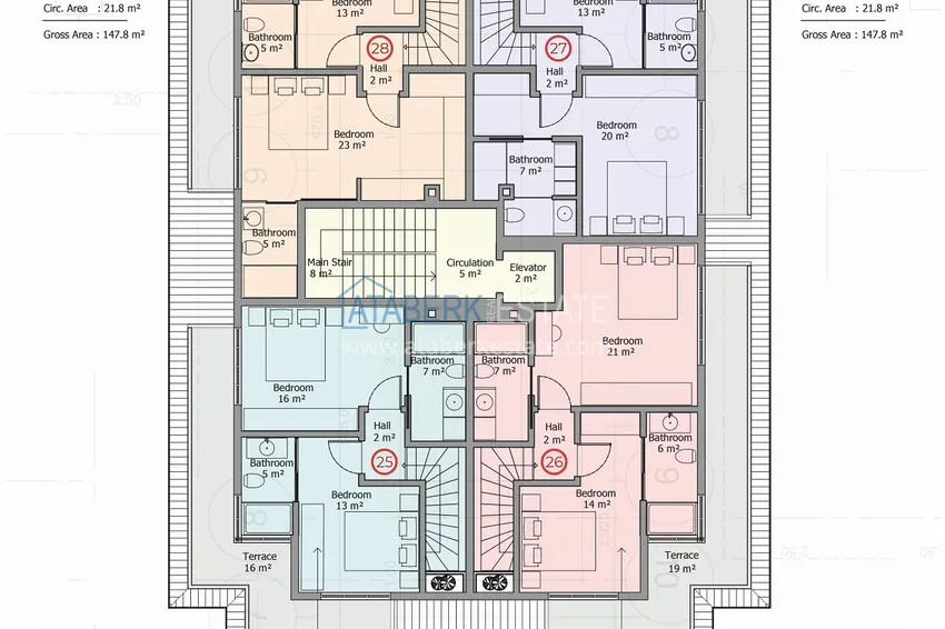 Купить дешево Жилой комплекс премиум-класса на первой береговой линии в районе Махмутлар, Алания 15 
