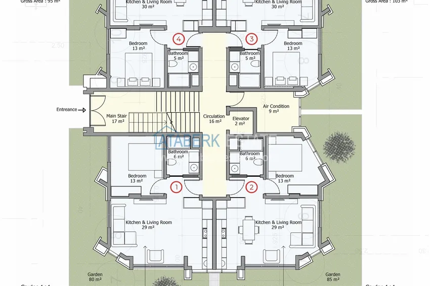 Купить дешево Жилой комплекс премиум-класса на первой береговой линии в районе Махмутлар, Алания 16 
