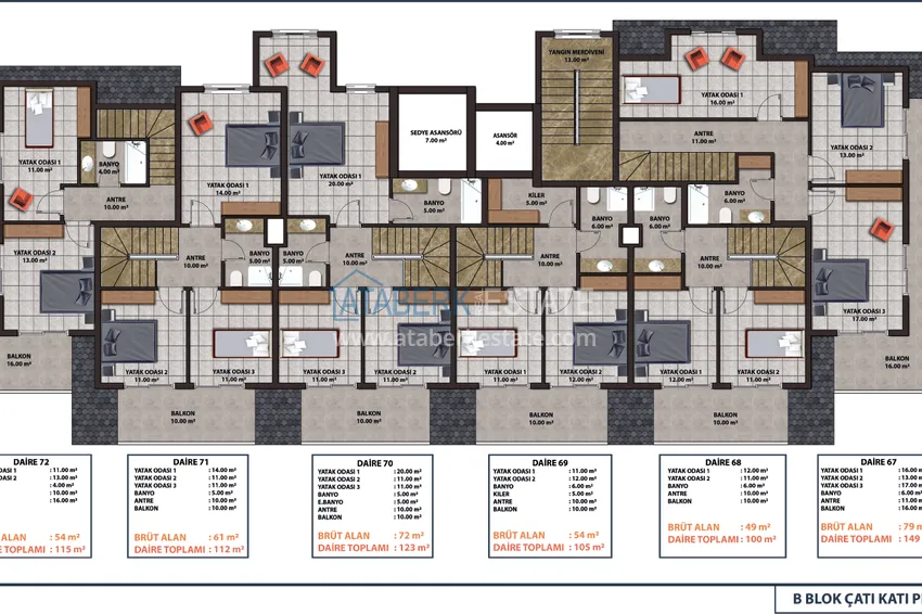 Купить дешево Квартиры и пентхаусы в районе Махмутлар в роскошном комплексе сегмента класса- люкс 5 