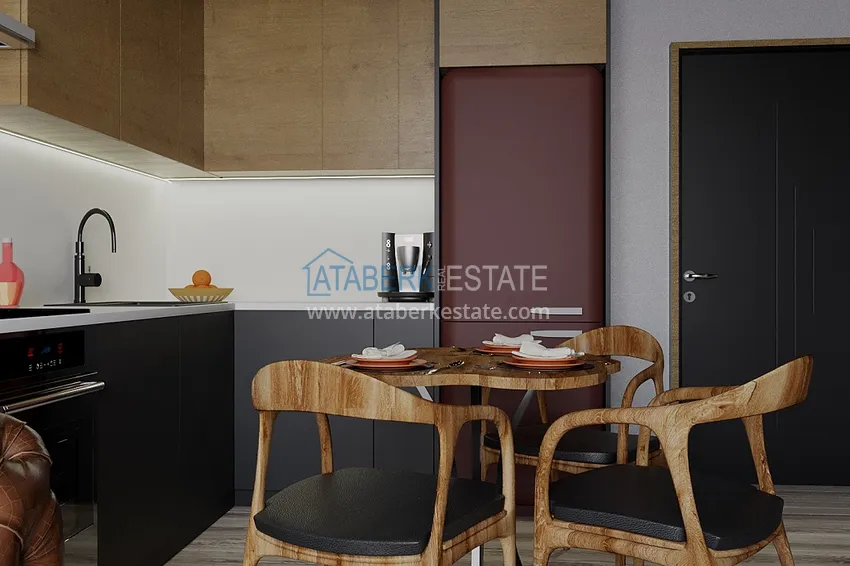 Приобрести Новый малоэтажный жилой комплекс на завершающем этапе строительства – Алания, район Оба 2 