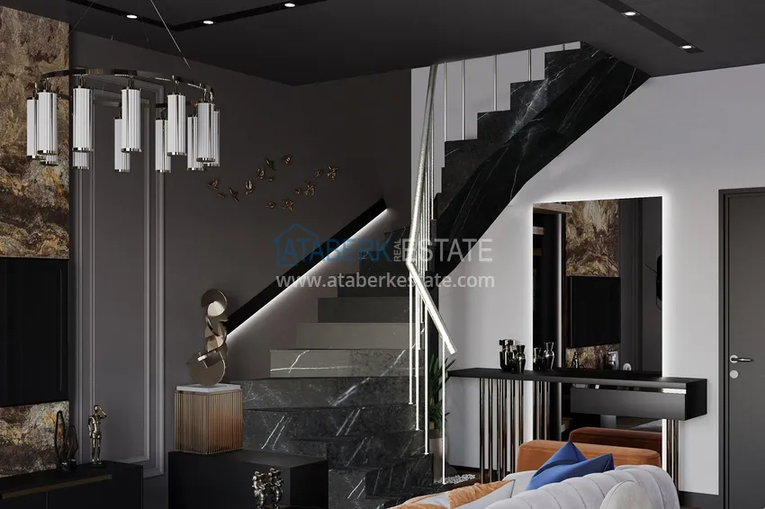 Приобрести Новый малоэтажный жилой комплекс на завершающем этапе строительства – Алания, район Оба 3 