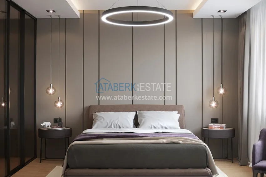 Приобрести Квартира 1+1 в новостройке в живописном и комфортабельном районе Алании, Оба 3 