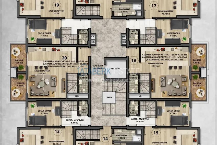 Купить дешево Новый проект современного жилого комплекса в районе Оба, Алания 3 