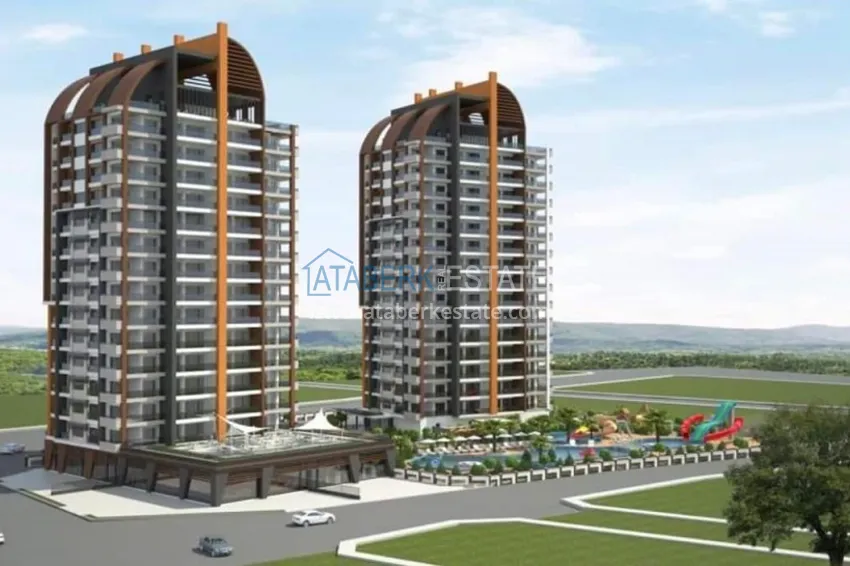 Квартиры в современном жилом комплексе на завершающем этапе строительства Томюк-Мерсин 1 