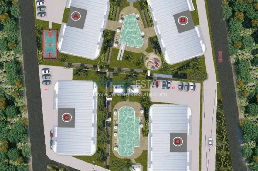 Купить дешево Квартира напрямую от инвестора в комплексе на этапе строительства в районе Оба, Алания 2 