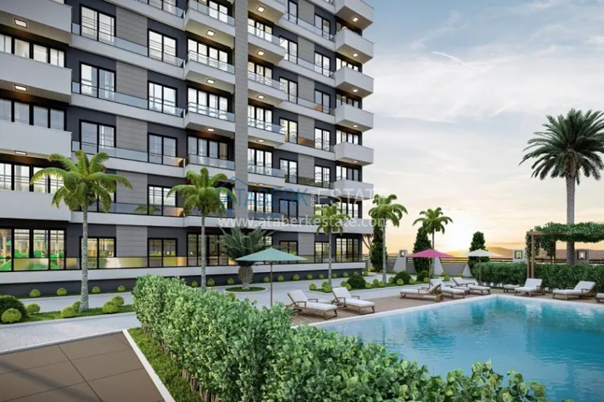 Квартиры на завершающем этапе строительства в районе Арпачбахшиш-Мерсин 5 