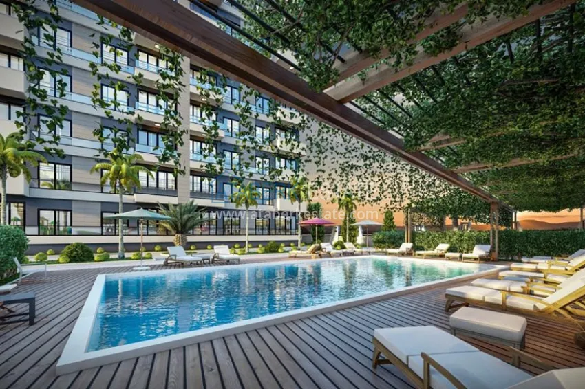 Квартиры на завершающем этапе строительства в районе Арпачбахшиш-Мерсин 7 