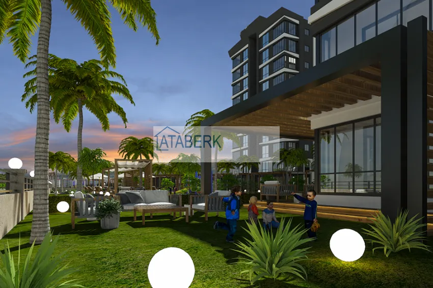 Квартиры 2+1 на этапе строительства в районе Давултепе-Мерсин 9 