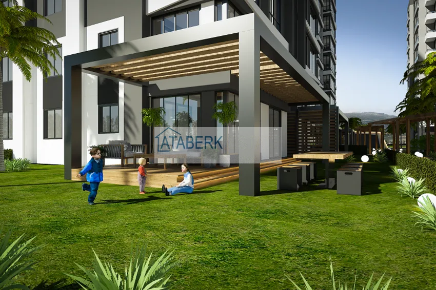 Квартиры 2+1 на этапе строительства в районе Давултепе-Мерсин 10 