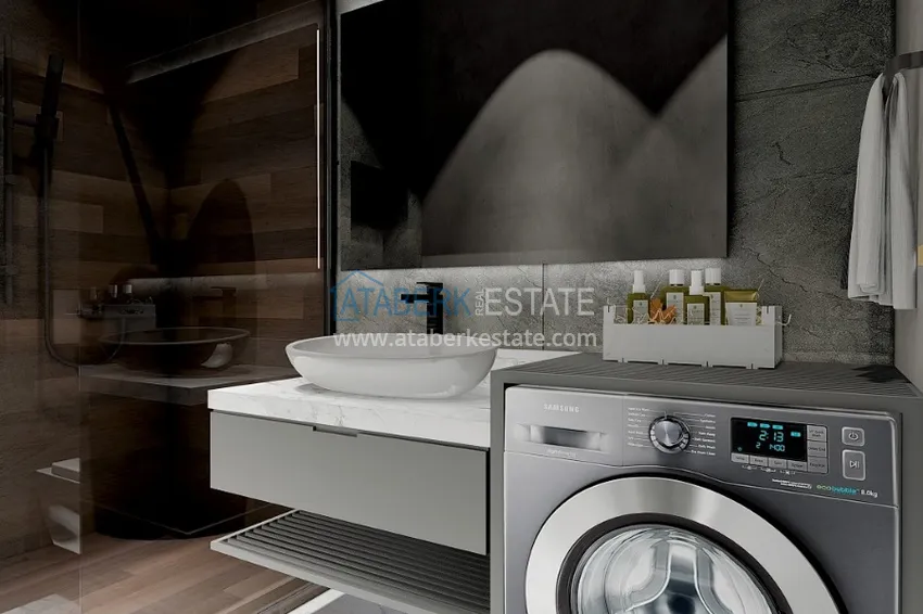 Приобрести Квартира 1+1 от инвестора с рассрочкой в комплексе на завершающем этапе строительства - Алания, район Авсаллар 6 