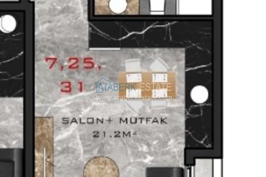 Купить дешево Первичная недвижимость - квартира в районе Авсаллар, Алания. Рассрочка до 6 месяцев  2 