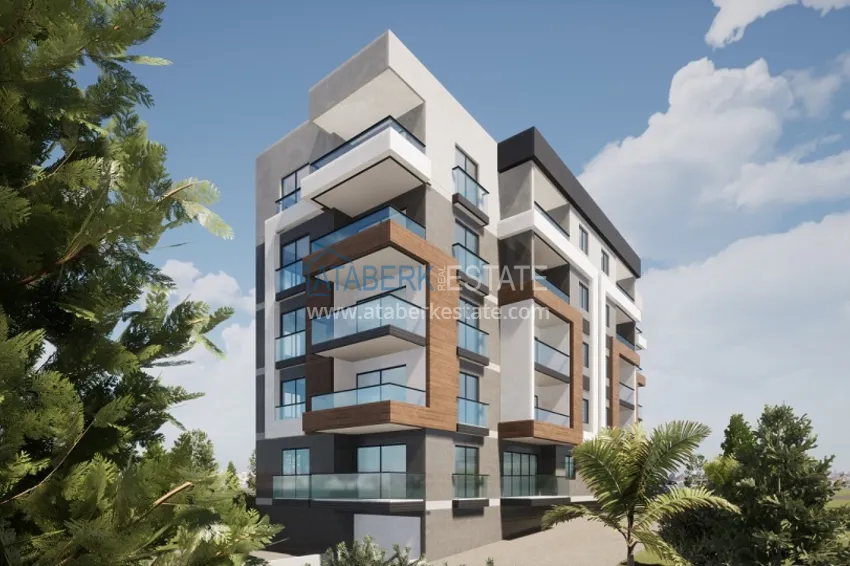 Квартира 1+1 с видом на море и горы в районе Эрдемли-Мерсин 2 