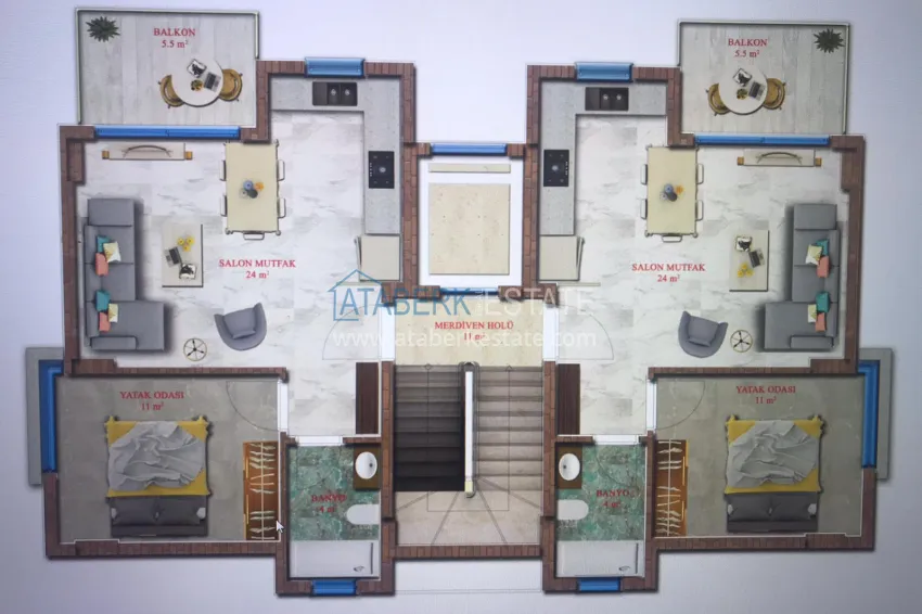 Купить дешево Новый бутик-комплекс в районе Кестель рядом с морем 4 