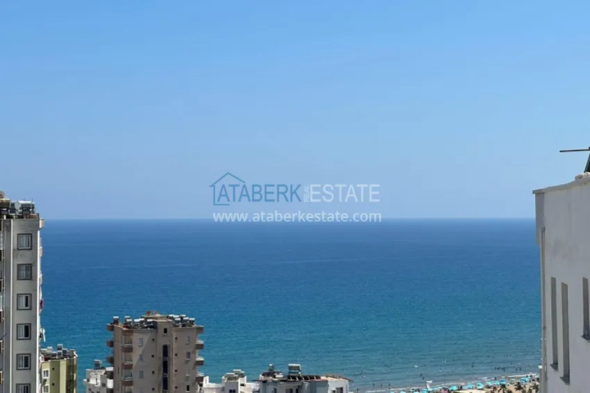 Квартира 2+1 меблированная с видом на море район Аяш-Мерсин 2 