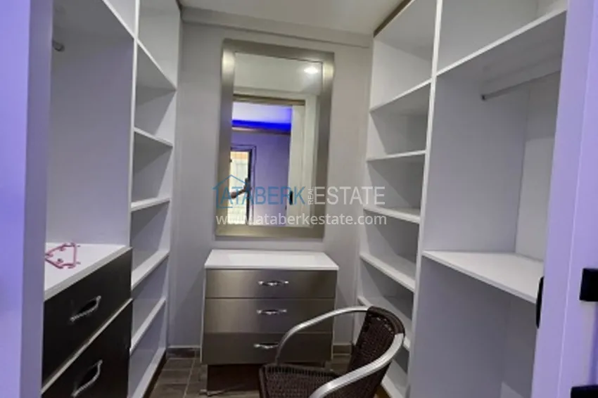 Приобрести Двухэтажная вилла с террасой и частной территорией в районе Чешмели-Мерсин 11 