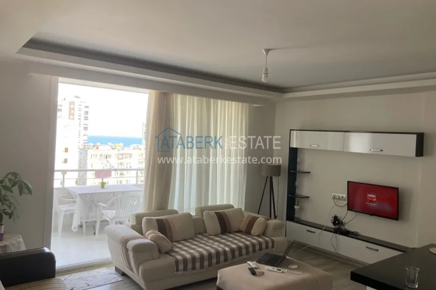 Квартира 1+1 с видом на море район Тедже-Мерсин 1 