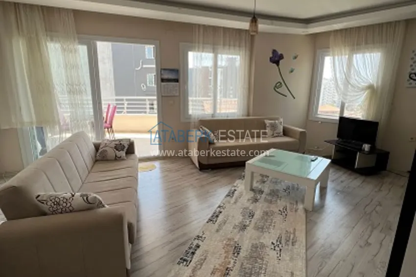 Квартира 2+1 меблированная, частично вид на море и горы район Арпачбахшиш-Мерсин 1 