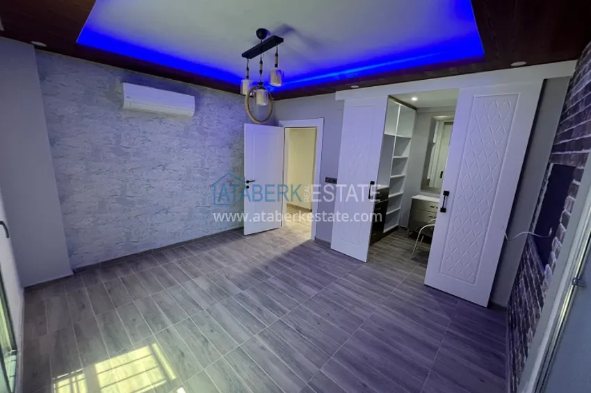 Приобрести Двухэтажная вилла с террасой и частной территорией в районе Чешмели-Мерсин 8 