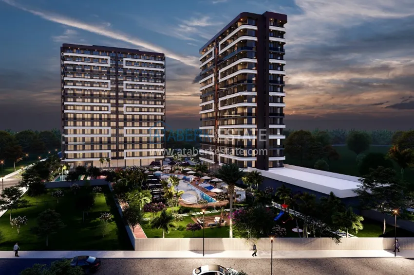 Квартиры 1+1 на этапе котлована в районе Томюк-Мерсин 3 