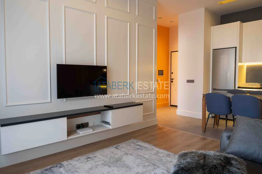 Приобрести Меблированная квартира с рассрочкой в центре Алании в шикарном жилом комплексе  12 