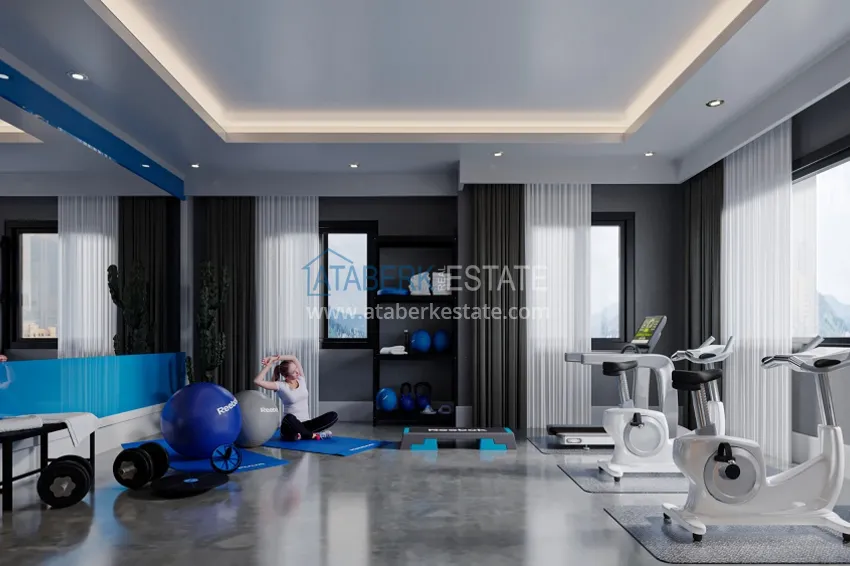 Квартира 1+1 от инвестора с видом на море, в комплексе на завершающем этапе – Алания, Конаклы 2 