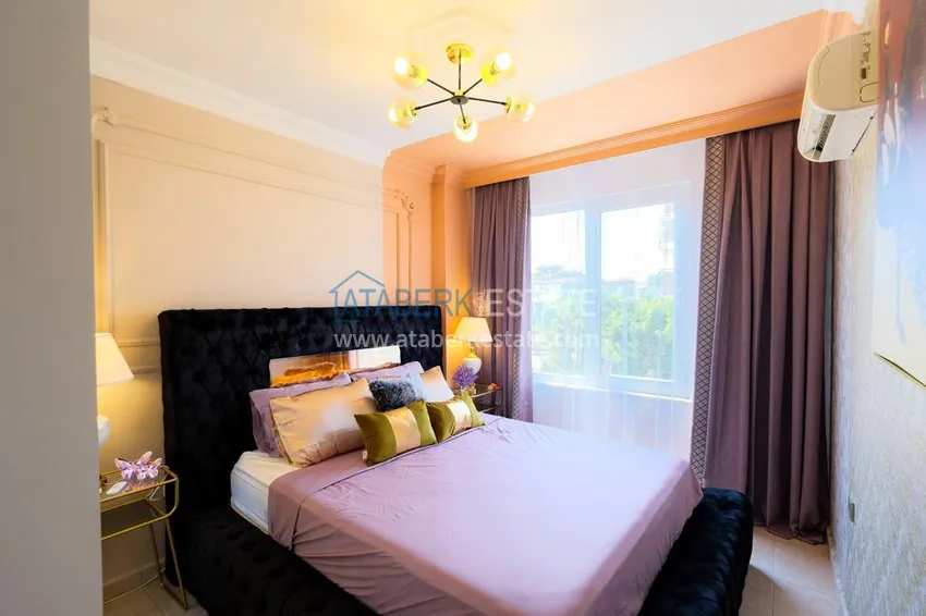 Приобрести Квартира 2+1 меблированная в комплексе с инфраструктурой, район Оба – Алания 13 