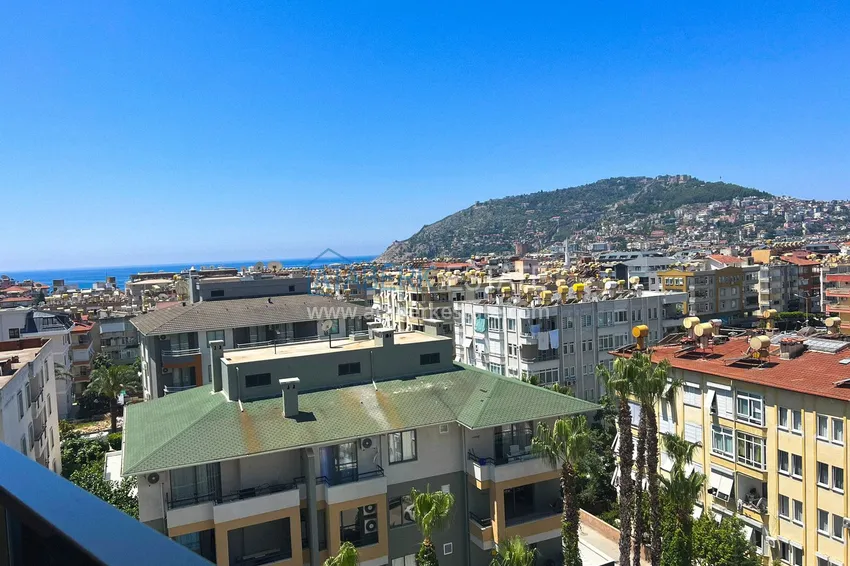 Приобрести Квартира 1+1 меблированная с видом на море и крепость, центр Алании  13 