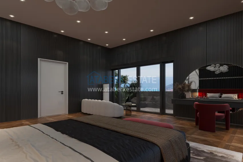 Приобрести Новый проект элитных видовых вилл – Алания, горный район Тепе 12 