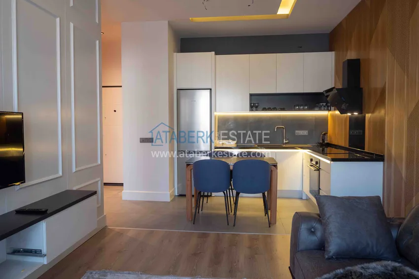 Приобрести Меблированная квартира с рассрочкой в центре Алании в шикарном жилом комплексе  14 