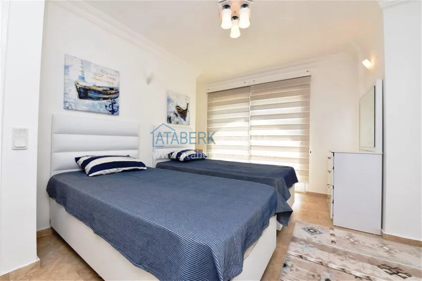 Приобрести Трехэтажная вилла в районе Конаклы с мебелью, частным бассейном и видовыми характеристиками 16 