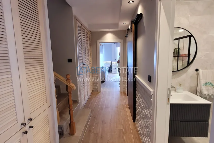 Приобрести Садовый дуплекс с мебелью в районе Кестель, Алания в 100 метрах от моря 7 