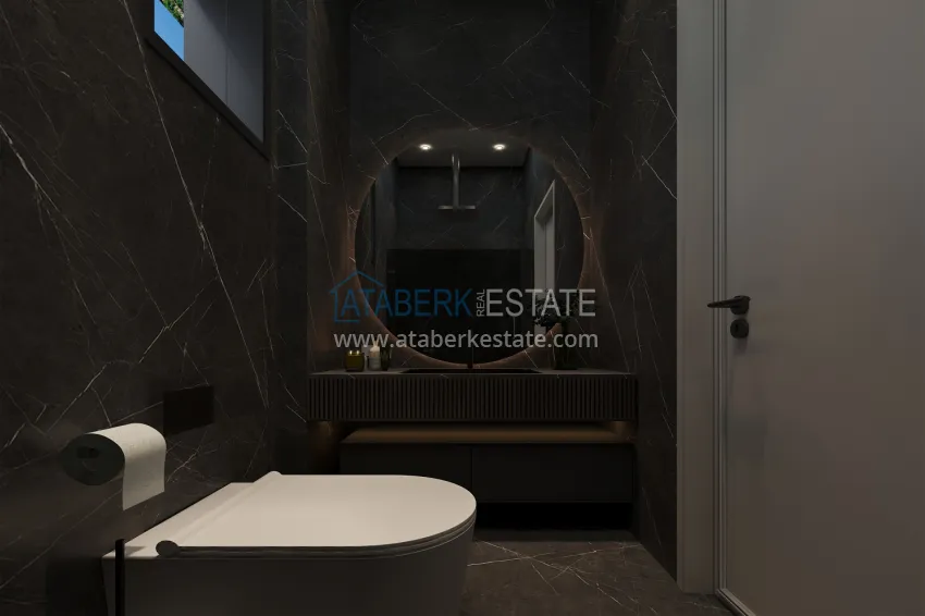 Приобрести Новый проект элитных видовых вилл – Алания, горный район Тепе 17 