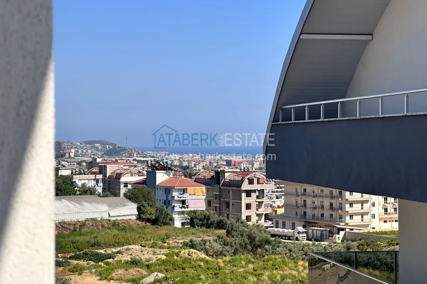 Приобрести Четырехкомнатный дуплекс с прекрасным видом на море в районе Паяллар, Алания 14