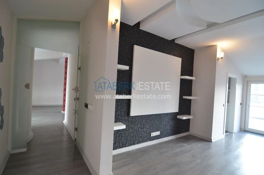 Приобрести Пентхаус-дуплекс 5+2 частично меблированный с видом на море и горы, подходит под гражданство – центр Алании 18