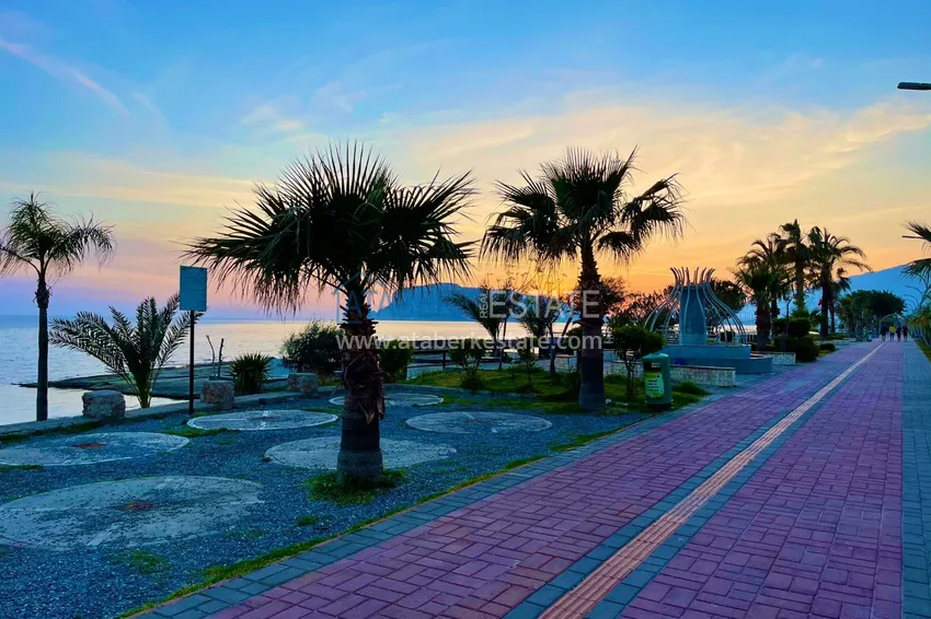 Квартира 1+1 с мебелью в комплексе на первой береговой линии, район Оба – Алания. Недвижимость под ВНЖ 25