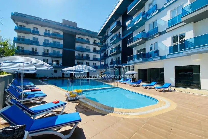 Квартира 1+1 с мебелью в молодом современном комплексе, район Оба – Алания 1 